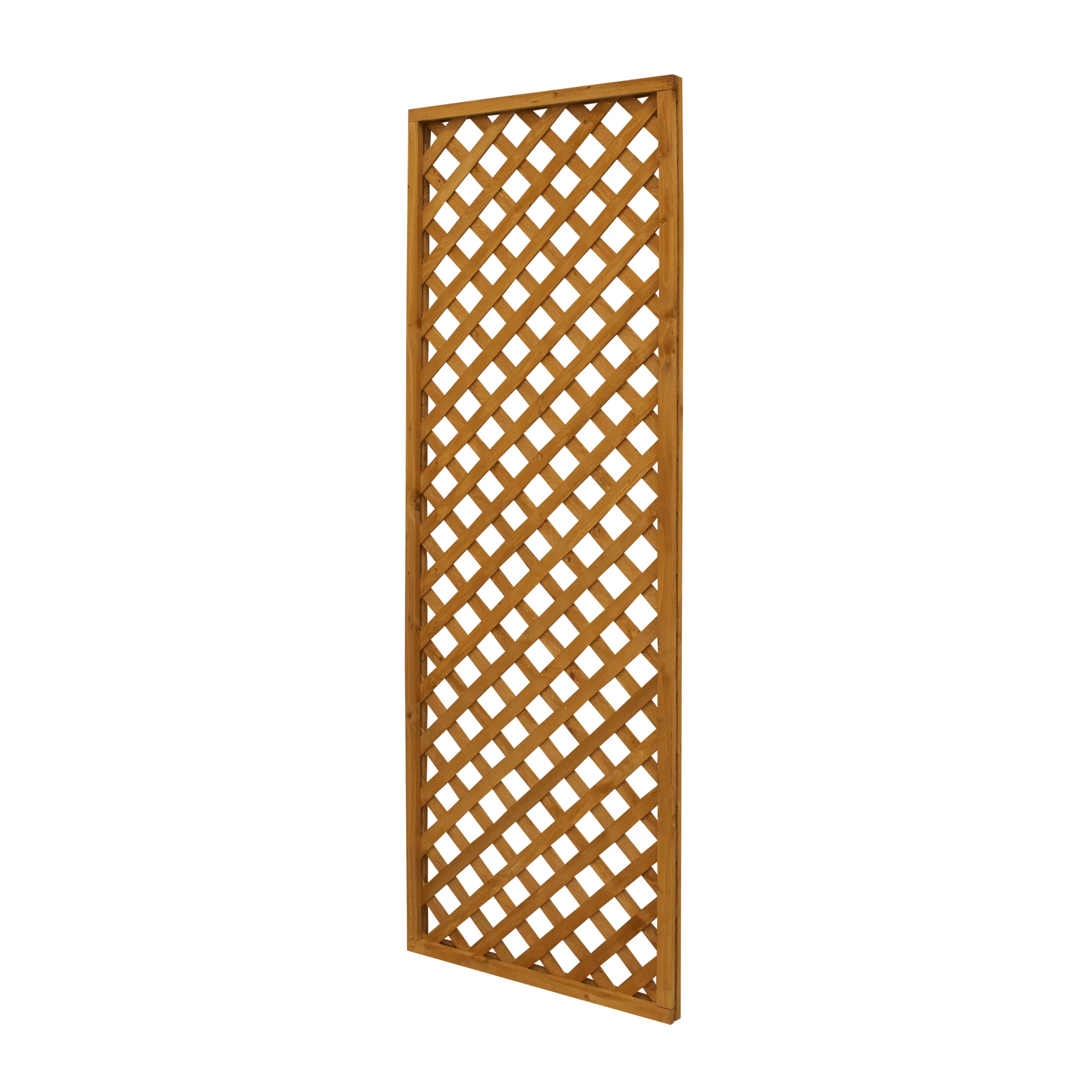 2ft Diamond Lattice Pine Trellis Panel, Pack Of 5 (W)183cm X (H)61cm 2 2ft Diamond Lattice Pine Trellis Panel, Pack Of 5 (W)183cm X (H)61cm - Image 2