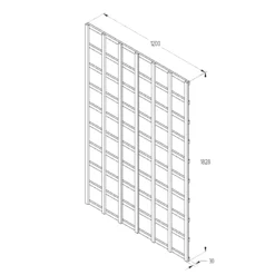6ft Pine Trellis Panel, Pack Of 5 (W)120cm X (H)183cm -Garden Tool Store 6ft pine trellis panel pack of 5 w 120cm x h 183cm5013053173350 18bq