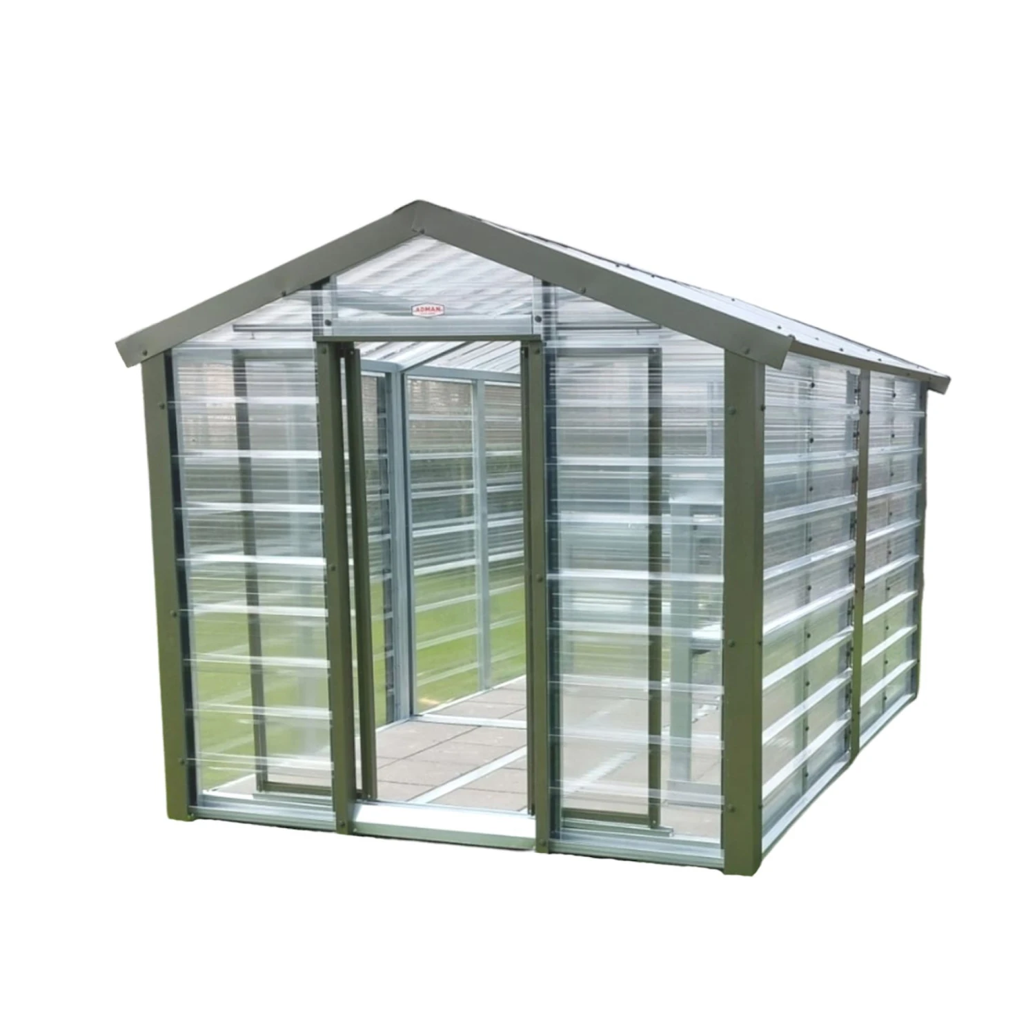 Adman Steel Sheds Multigrow 9.4x12 Greenhouse With Adjustable Vent 1 Adman Steel Sheds Multigrow 9.4x12 Greenhouse With Adjustable Vent