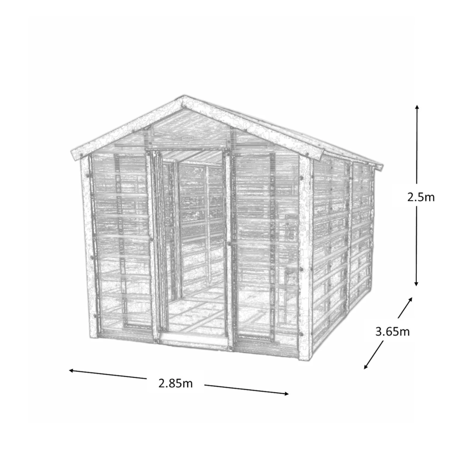 Adman Steel Sheds Multigrow 9.4x12 Greenhouse With Adjustable Vent 7 Adman Steel Sheds Multigrow 9.4x12 Greenhouse With Adjustable Vent - Image 7