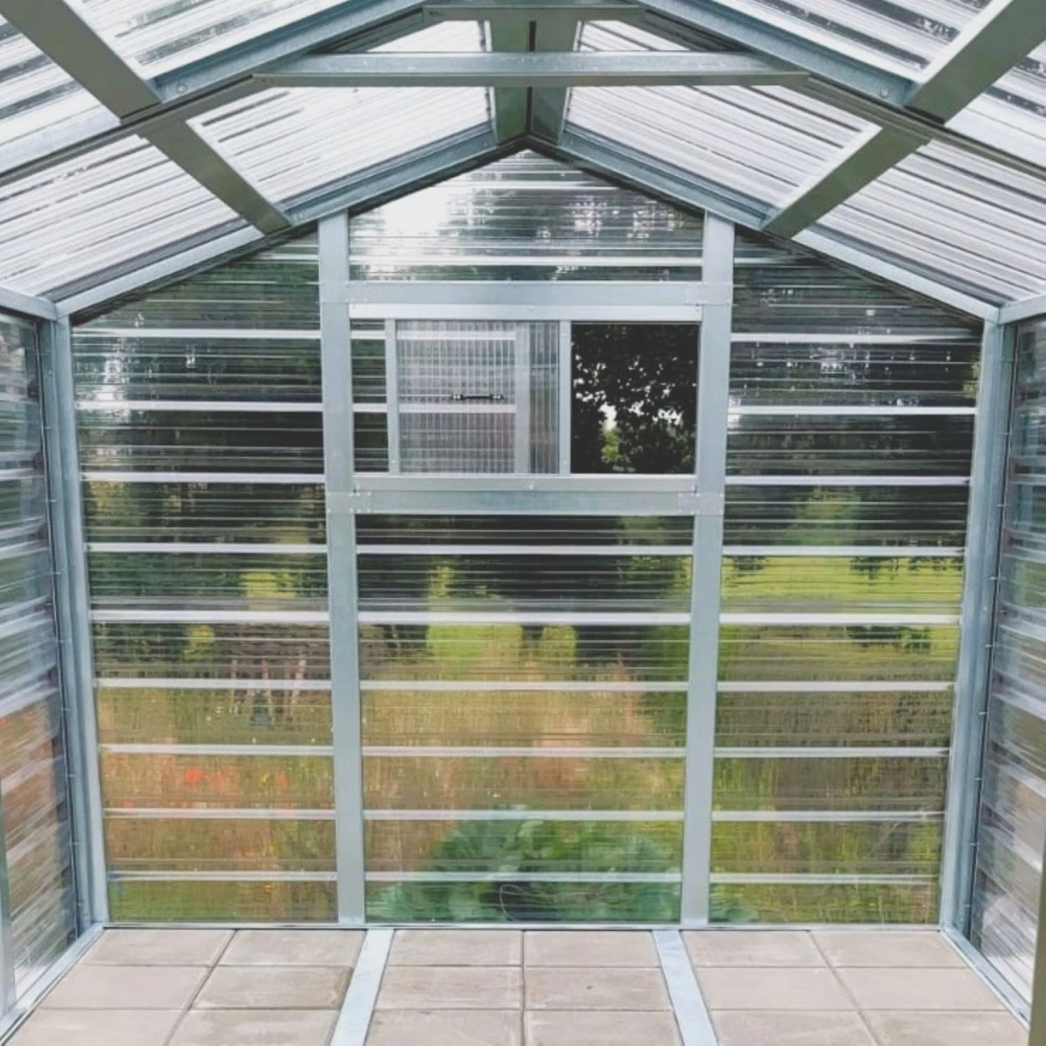 Adman Steel Sheds Multigrow 9.4x12 Greenhouse With Adjustable Vent 2 Adman Steel Sheds Multigrow 9.4x12 Greenhouse With Adjustable Vent - Image 2