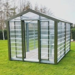 Adman Steel Sheds Multigrow 9.4x17.2 Greenhouse With Adjustable Vent -Garden Tool Store adman steel sheds multigrow 9 4x17 2 greenhouse with adjustable vent5391538910417 01i bq