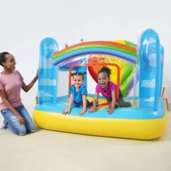Bestway Multicolour Small Balloon Rectangular Bouncy Castle -Garden Tool Store bestway multicolour small balloon rectangular bouncy castle6942138952155 01i