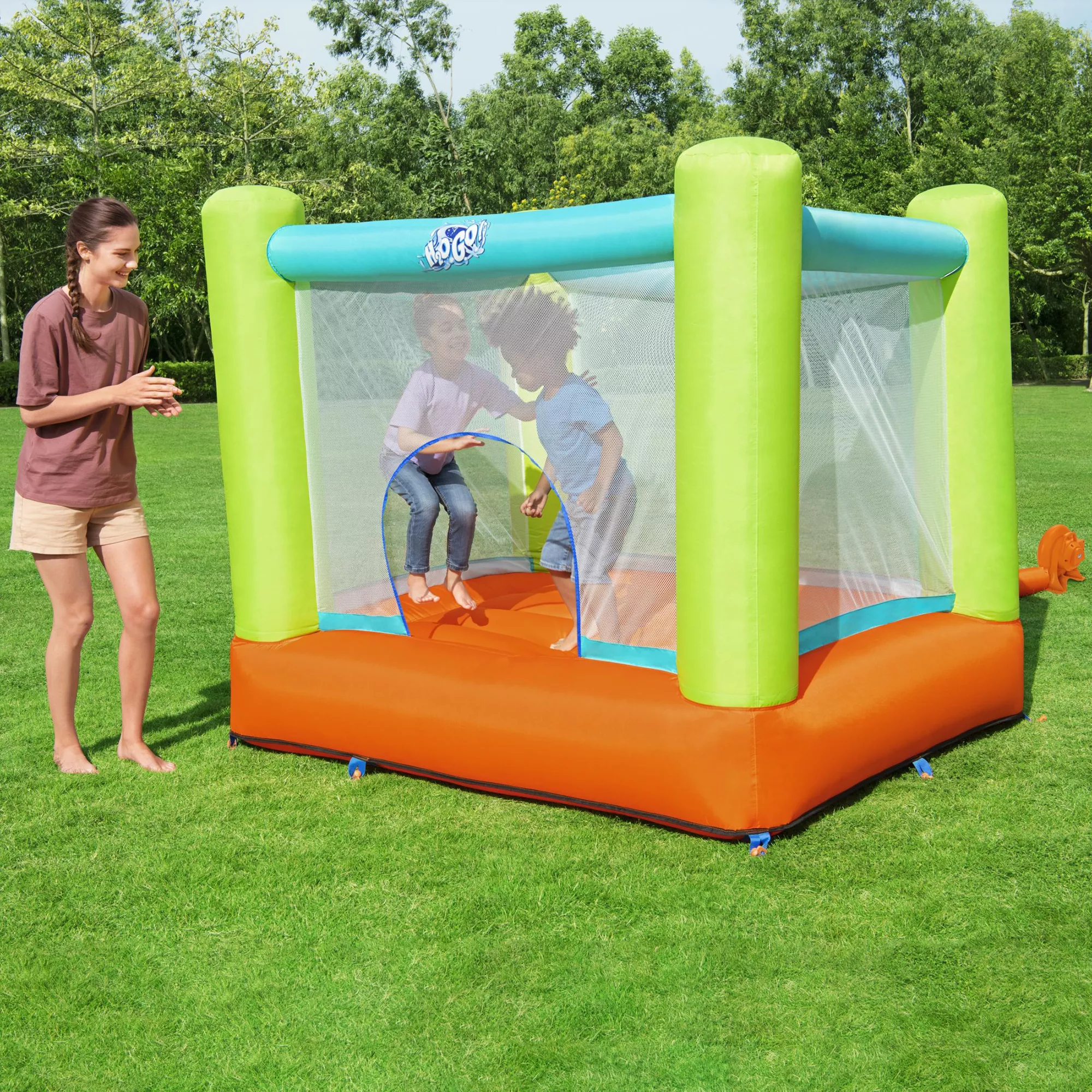 Bestway Multicolour Small Rectangular Bouncy Castle 9 Bestway Multicolour Small Rectangular Bouncy Castle - Image 9