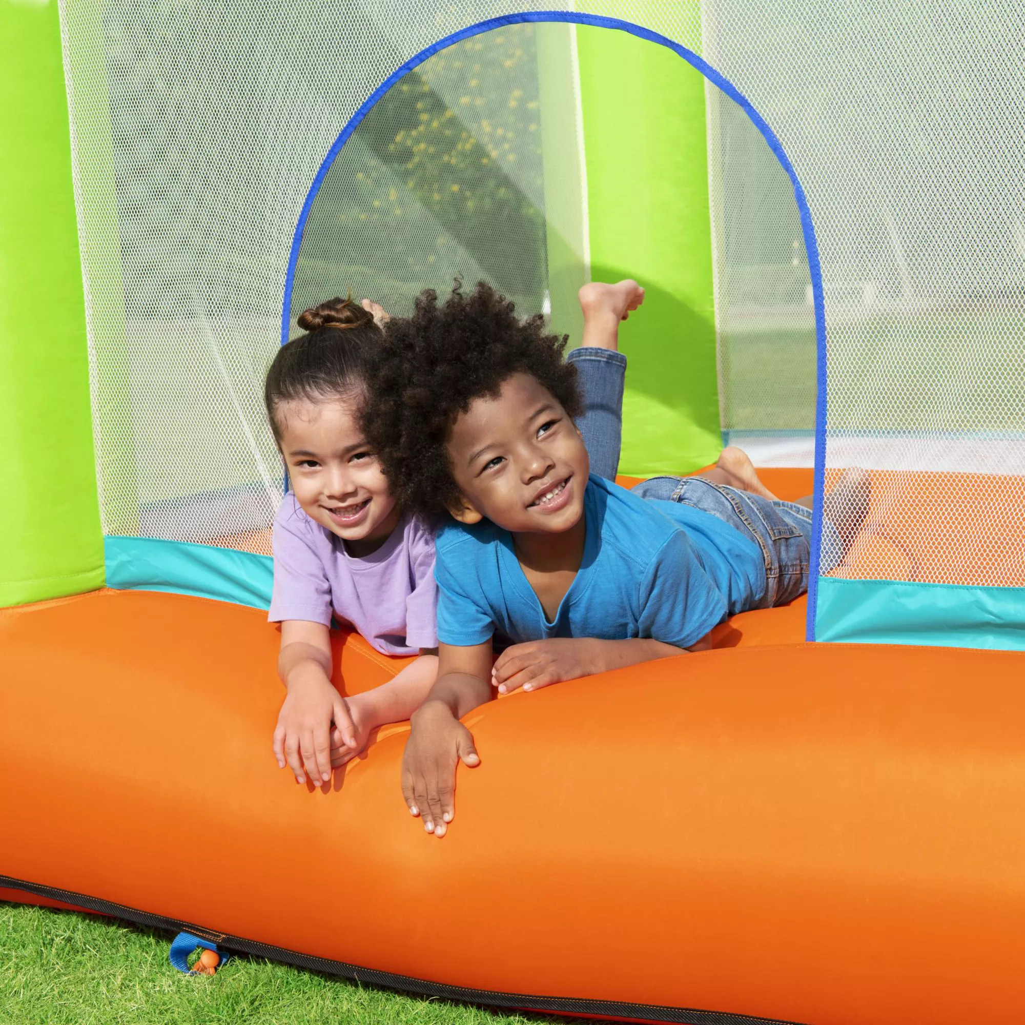 Bestway Multicolour Small Rectangular Bouncy Castle 10 Bestway Multicolour Small Rectangular Bouncy Castle - Image 10