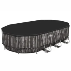 Bestway Power Steel® Wood Effect Polyvinyl Chloride (PVC) & Steel Pool (W) 3.66m X (L) 6.1m -Garden Tool Store bestway power steel wood effect polyvinyl chloride pvc steel pool w 3 66m x l 6 1m6942138983586 21c
