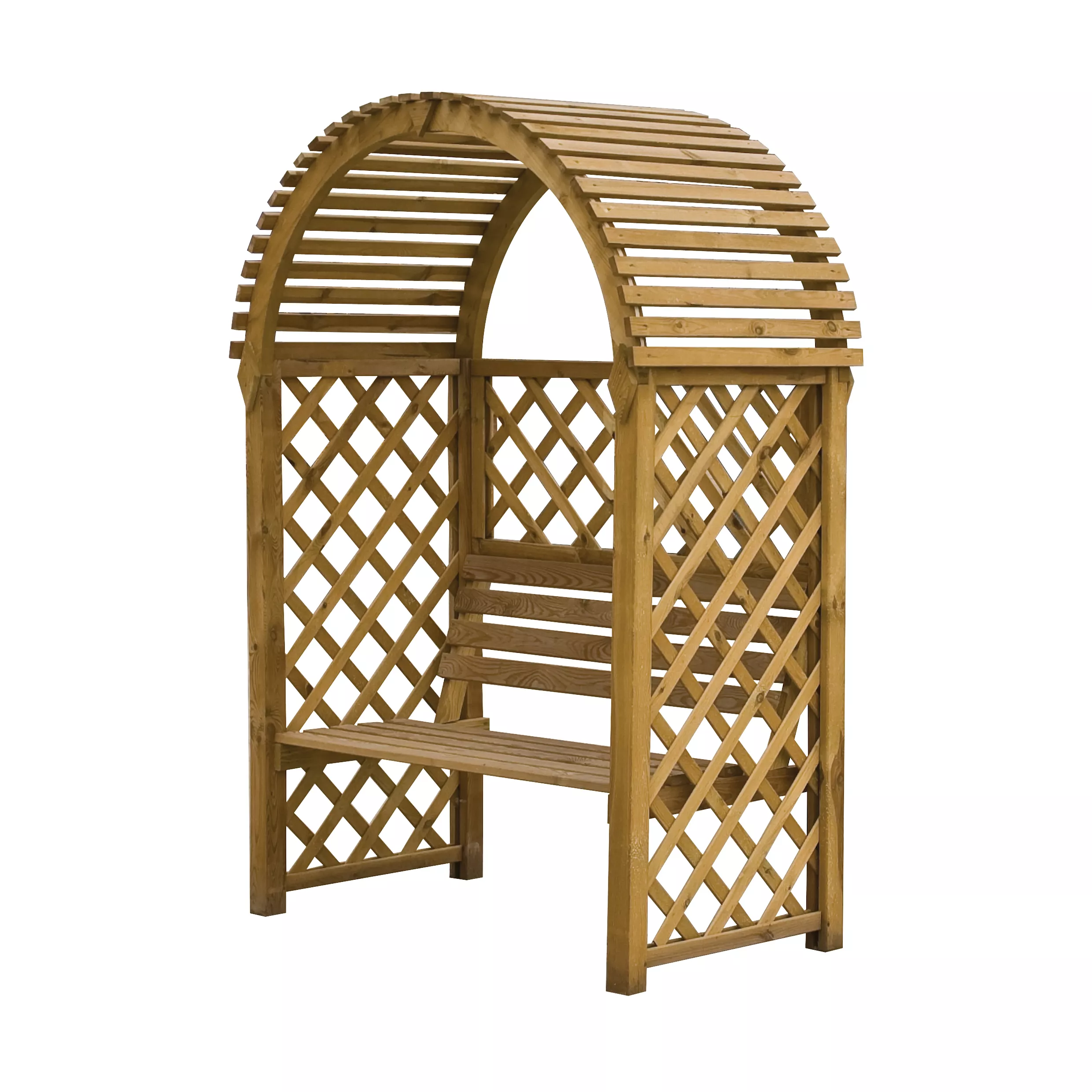 Blooma Chiltern Round Top Arbour, (H)1990mm (W)1340mm (D)800mm - Assembly Required 2 Blooma Chiltern Round Top Arbour, (H)1990mm (W)1340mm (D)800mm - Assembly Required - Image 2