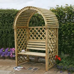 Blooma Chiltern Round Top Arbour, (H)1990mm (W)1340mm (D)800mm - Assembly Required 7 Blooma Chiltern Round Top Arbour, (H)1990mm (W)1340mm (D)800mm - Assembly Required -Garden Tool Store blooma chiltern round top arbour h 1990mm w 1340mm d 800mm assembly required5397007055641 02i bq