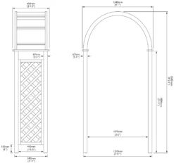 Blooma Chiltern Round Top Softwood Arch - Assembly Service Included 11 Blooma Chiltern Round Top Softwood Arch - Assembly Service Included -Garden Tool Store blooma chiltern round top softwood arch assembly service included5397007111682 01t bq