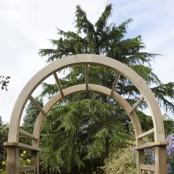 Blooma Chiltern Round Top Softwood Arch -Garden Tool Store blooma chiltern round top softwood arch5397007055627 04i BQ