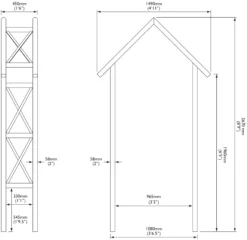 Blooma Cottage Apex Top Softwood Arch - Assembly Service Included 5 Blooma Cottage Apex Top Softwood Arch - Assembly Service Included -Garden Tool Store blooma cottage apex top softwood arch assembly service included5397007111583 01t bq