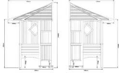 Blooma Elegant Corner Arbour, (H)2500mm (W)1730mm (D)1730mm - Assembly Service Included -Garden Tool Store blooma elegant corner arbour h 2500mm w 1730mm d 1730mm assembly service included5397007111743 01t bq