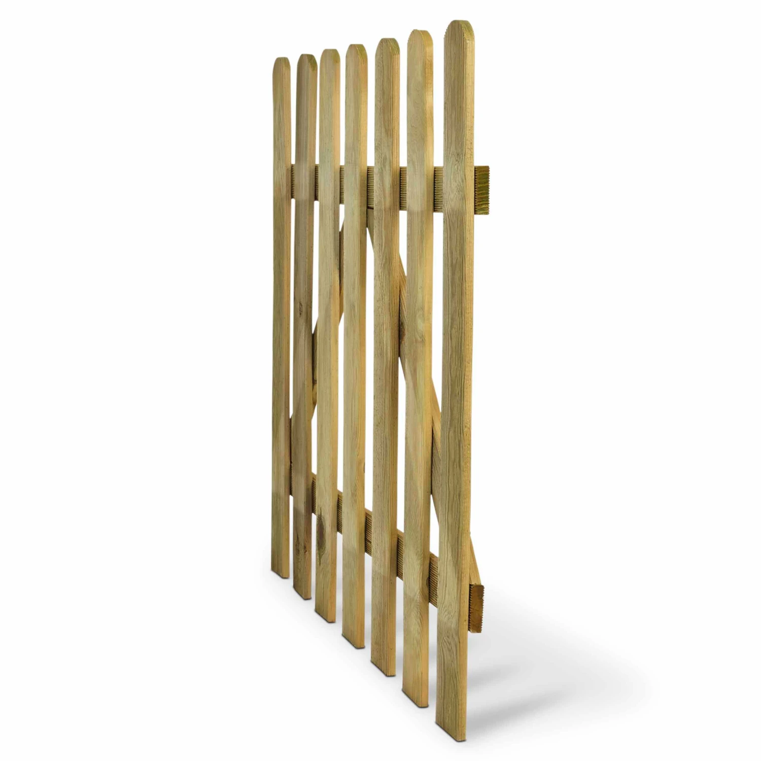 Blooma Mekong Wood Round Top Gate, (H)1m (W)1m 2 Blooma Mekong Wood Round Top Gate, (H)1m (W)1m - Image 2