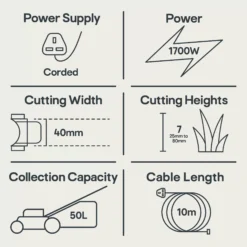 Bosch AdvancedRotak 650 Corded Rotary Lawnmower -Garden Tool Store bosch advancedrotak 650 corded rotary lawnmower4059952526621 01t EN bq