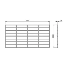 Forest 20x10 Timber Shed Base (L) 301cm X (W) 590cm -Garden Tool Store forest 20x10 timber shed base l 301cm x w 590cm5013053182215 01t