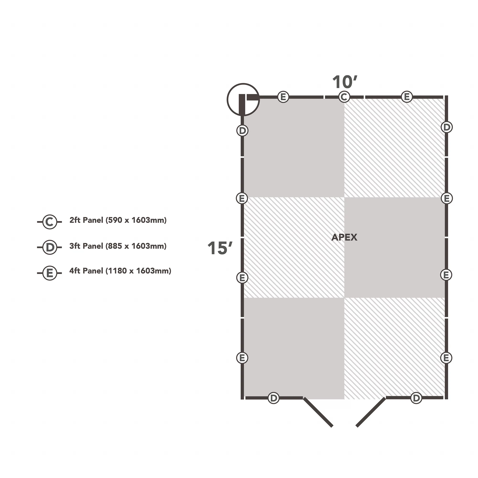 Forest Garden 10x15 Apex Pressure Treated Overlap Wooden Shed With Floor (Base Included) 9 Forest Garden 10x15 Apex Pressure Treated Overlap Wooden Shed With Floor (Base Included) - Image 9