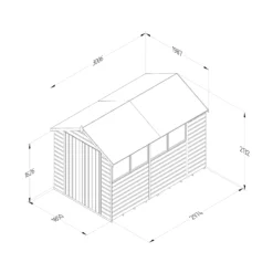 Forest Garden 10x6 Ft Apex Shiplap Wooden Shed With Floor (Base Included) - Assembly Service Included -Garden Tool Store forest garden 10x6 ft apex shiplap wooden shed with floor base included assembly service included5013053194089 02t