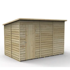 Forest Garden 10x6 Pent Pressure Treated Overlap Wooden Shed With Floor - Assembly Service Included -Garden Tool Store forest garden 10x6 pent pressure treated overlap wooden shed with floor assembly service included5013053192894 02c