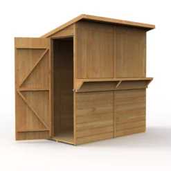 Forest Garden 6x3 Pent Dip Treated Shiplap Wooden Shed With Floor - Assembly Service Included -Garden Tool Store forest garden 6x3 pent dip treated shiplap wooden shed with floor assembly service included5013053184073 03c