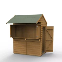 Forest Garden 6x4 Apex Dip Treated Shiplap Wooden Shed With Floor -Garden Tool Store forest garden 6x4 apex dip treated shiplap wooden shed with floor5013053189948 02c
