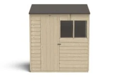 Forest Garden 6x4 Reverse Apex Pressure Treated Overlap Wooden Shed With Floor (Base Included) - Assembly Service Included -Garden Tool Store forest garden 6x4 reverse apex pressure treated overlap wooden shed with floor base included assembly service included5013053178188 02c bq