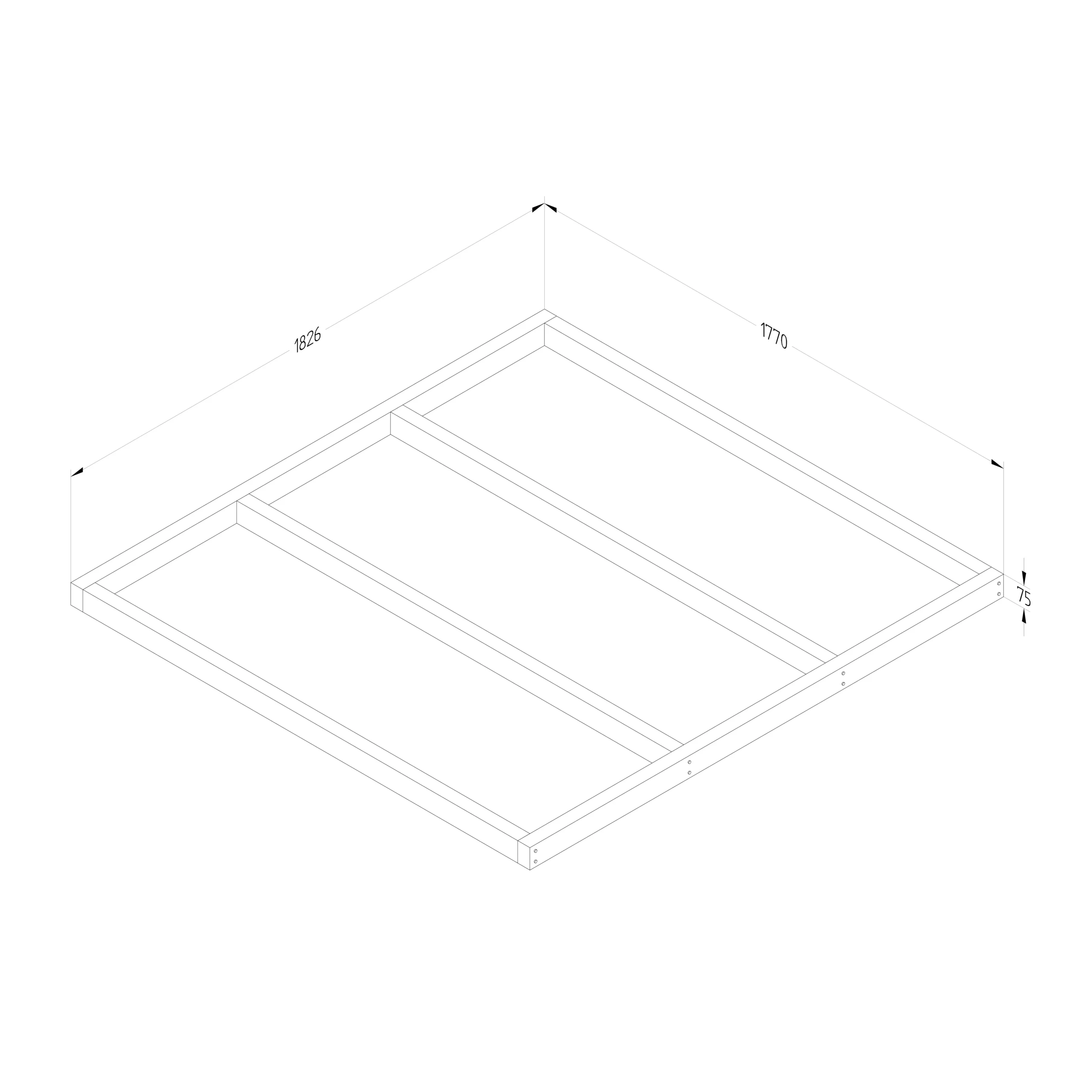 Forest Garden 6x6 Timber Shed Base (L) 177cm X (W) 182.6cm - Assembly Service Included 2 Forest Garden 6x6 Timber Shed Base (L) 177cm X (W) 182.6cm - Assembly Service Included - Image 2