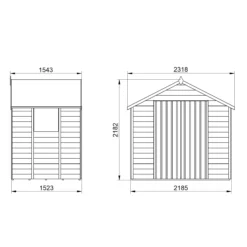 Forest Garden 7x5 Apex Dip Treated Overlap Wooden Shed With Floor -Garden Tool Store forest garden 7x5 apex dip treated overlap wooden shed with floor5013053177778 01t bq