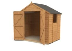 Forest Garden 7x5 Apex Dip Treated Overlap Wooden Shed With Floor -Garden Tool Store forest garden 7x5 apex dip treated overlap wooden shed with floor5013053177778 21c bq