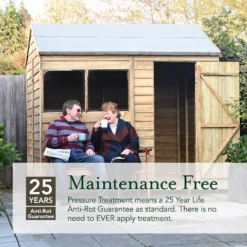 Forest Garden 7x7 Apex Pressure Treated Overlap Wooden Shed With Floor (Base Included) - Assembly Service Included -Garden Tool Store forest garden 7x7 apex pressure treated overlap wooden shed with floor base included assembly service included5013053192801 05t