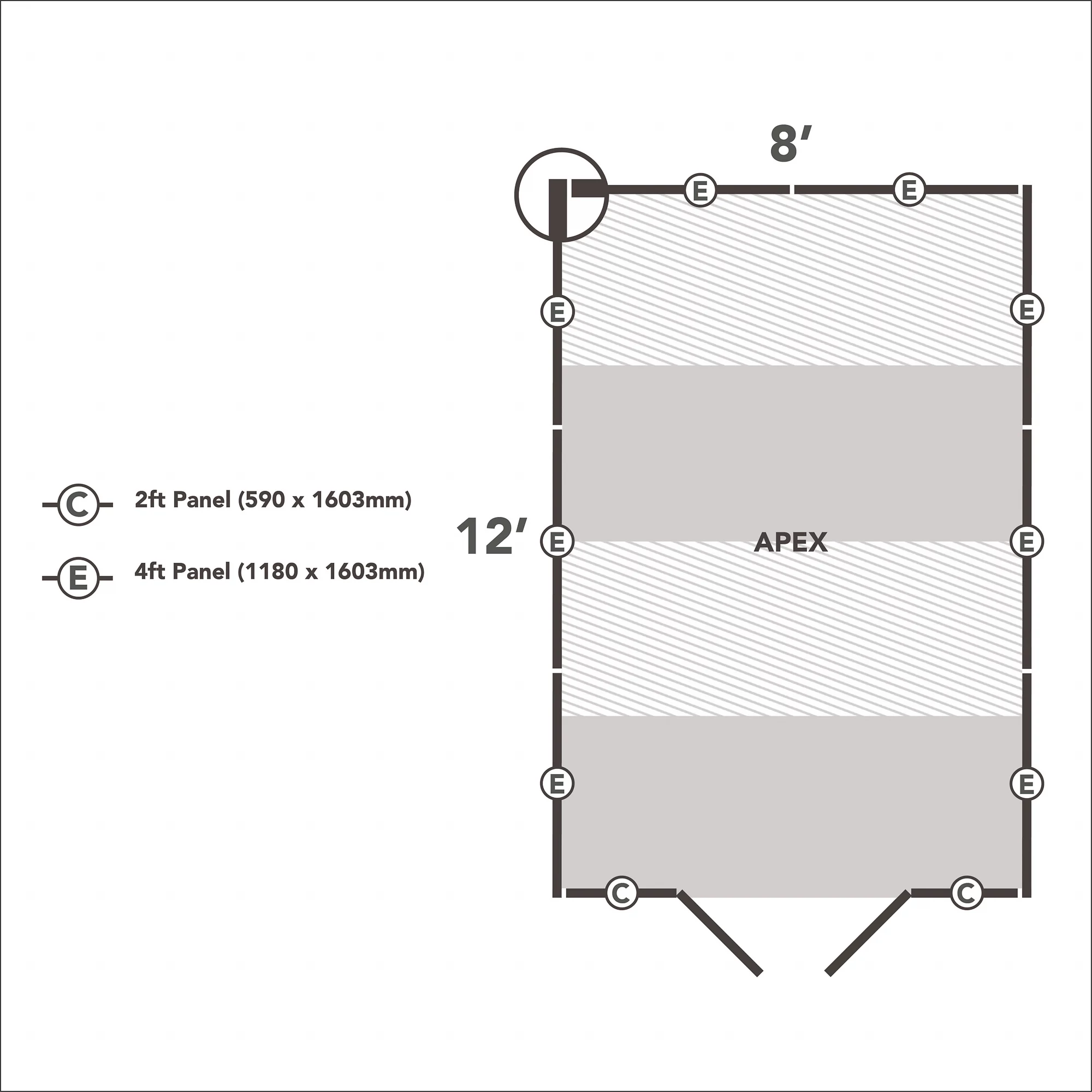 Forest Garden 8x12 Apex Pressure Treated Overlap Wooden Shed With Floor (Base Included) - Assembly Service Included 10 Forest Garden 8x12 Apex Pressure Treated Overlap Wooden Shed With Floor (Base Included) - Assembly Service Included - Image 10