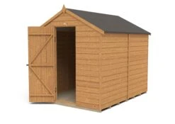 Forest Garden 8x6 Apex Dip Treated Overlap Wooden Shed With Floor -Garden Tool Store forest garden 8x6 apex dip treated overlap wooden shed with floor5013053177341 21c bq