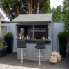 Forest Garden Apex Shiplap Wooden Garden Bar With Single Door - Assembly Service Included