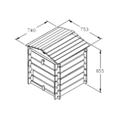 Forest Garden Beehive Composter 250L 11 Forest Garden Beehive Composter 250L -Garden Tool Store forest garden beehive composter 250l5013053134870 01t