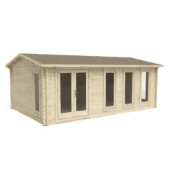 Forest Garden Blakedown 6x4 Toughened Glass Pent Loglap Solid Wood Cabin With Double Door - Assembly Service Included -Garden Tool Store forest garden blakedown 6x4 toughened glass pent loglap solid wood cabin with double door assembly service included5013053181591 02c bq