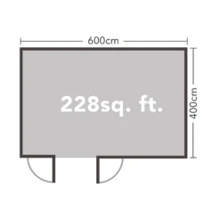 Forest Garden Blakedown 6x4 Toughened Glass Pent Loglap Solid Wood Cabin With Double Door - Assembly Service Included -Garden Tool Store forest garden blakedown 6x4 toughened glass pent loglap solid wood cabin with double door assembly service included5013053181591 02t bq