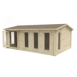 Forest Garden Blakedown 6x4 Toughened Glass Pent Loglap Solid Wood Cabin With Double Door - Assembly Service Included -Garden Tool Store forest garden blakedown 6x4 toughened glass pent loglap solid wood cabin with double door assembly service included5013053181591 04c bq