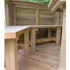 Forest Garden Furnished Hexagonal Gazebo, (W)3.78m (D)3.27m 21 Forest Garden Furnished Hexagonal Gazebo, (W)3.78m (D)3.27m -Garden Tool Store forest garden furnished hexagonal gazebo w 3 78m d 3 27m5013053172469 06i