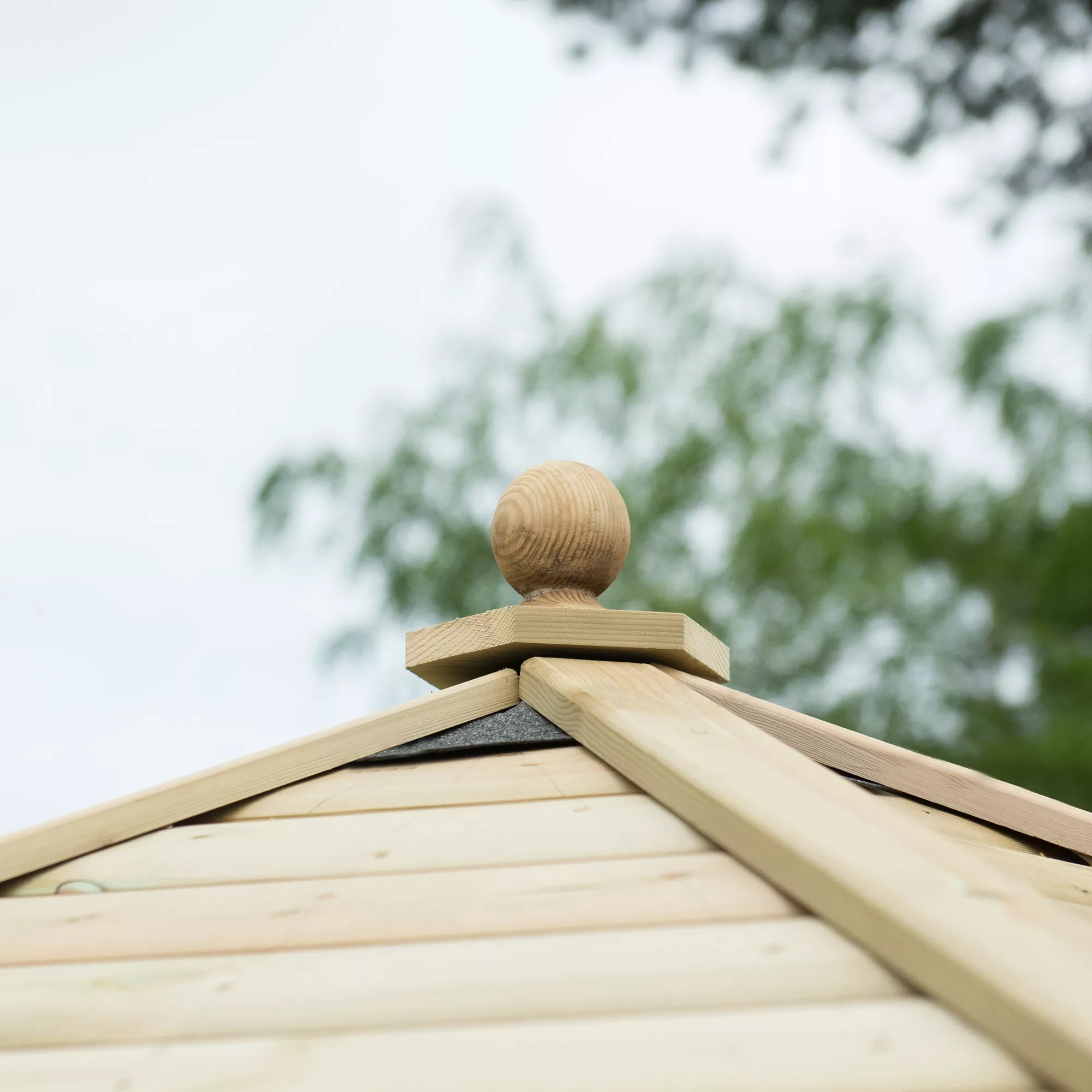 Forest Garden Hexagonal Gazebo With Timber Roof, (W)4.9m (D)4.24m 5 Forest Garden Hexagonal Gazebo With Timber Roof, (W)4.9m (D)4.24m - Image 5