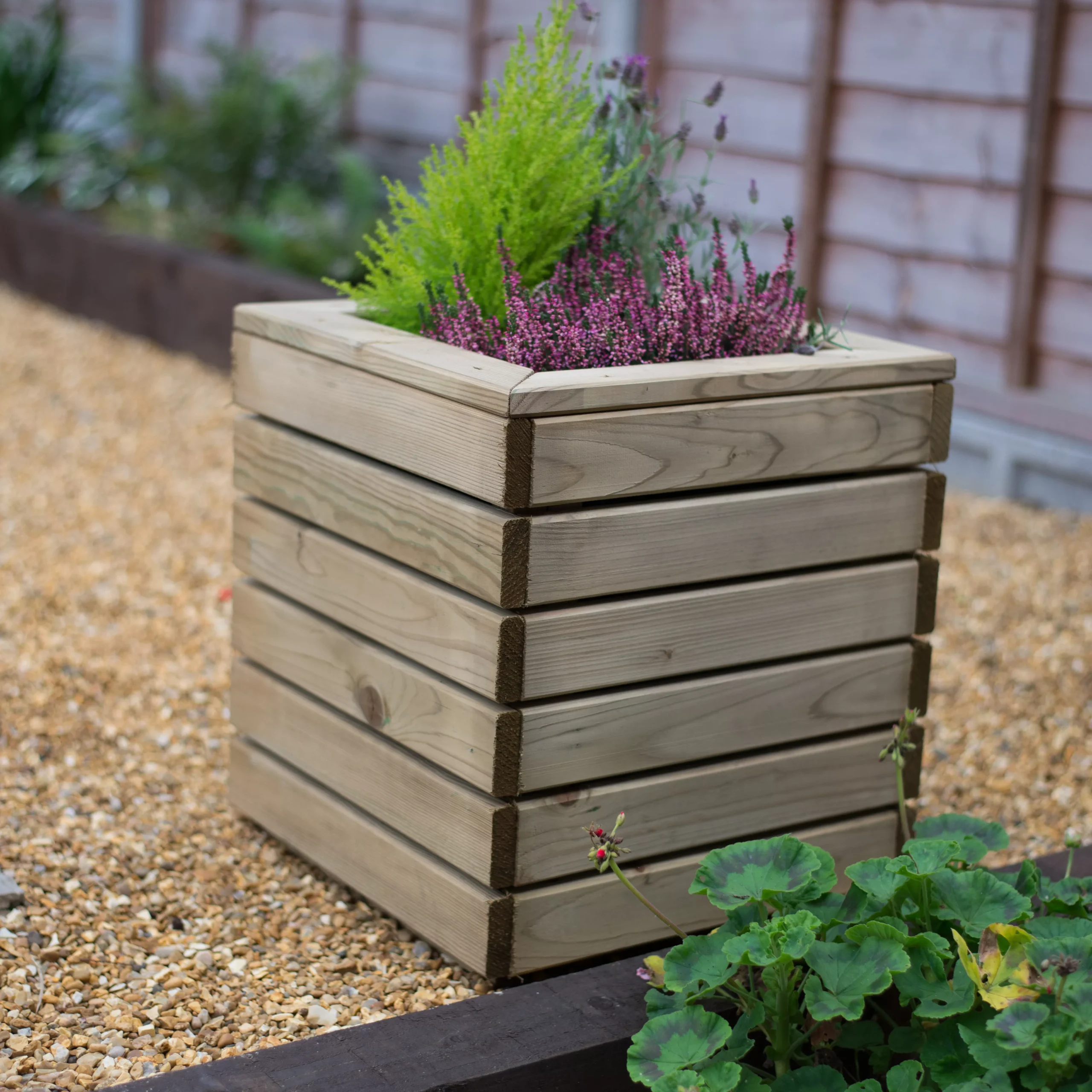 Forest Garden Linear Wooden Rectangular Planter 6 Forest Garden Linear Wooden Rectangular Planter - Image 6