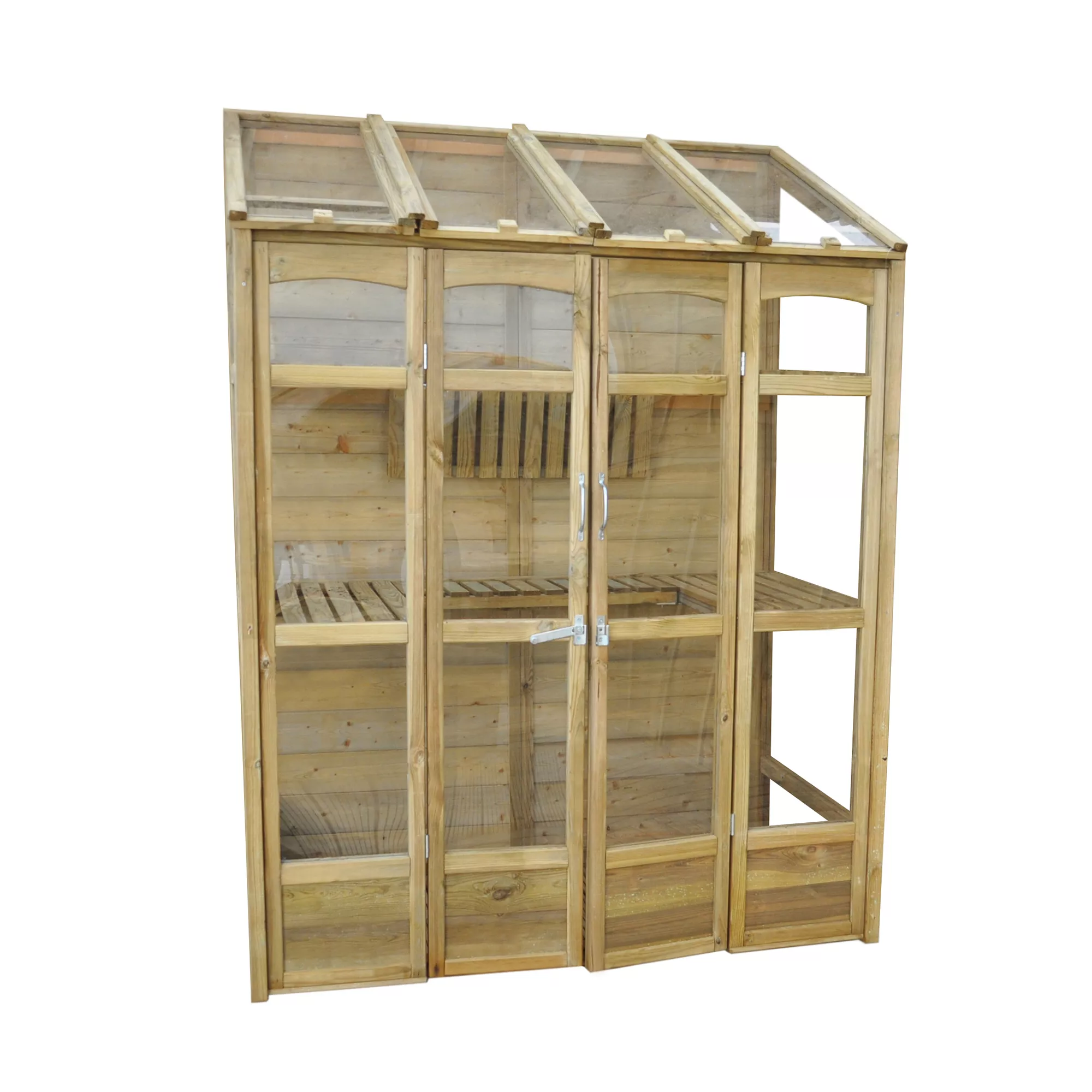 Forest Garden Natural Timber 5x2 Greenhouse 1 Forest Garden Natural Timber 5x2 Greenhouse