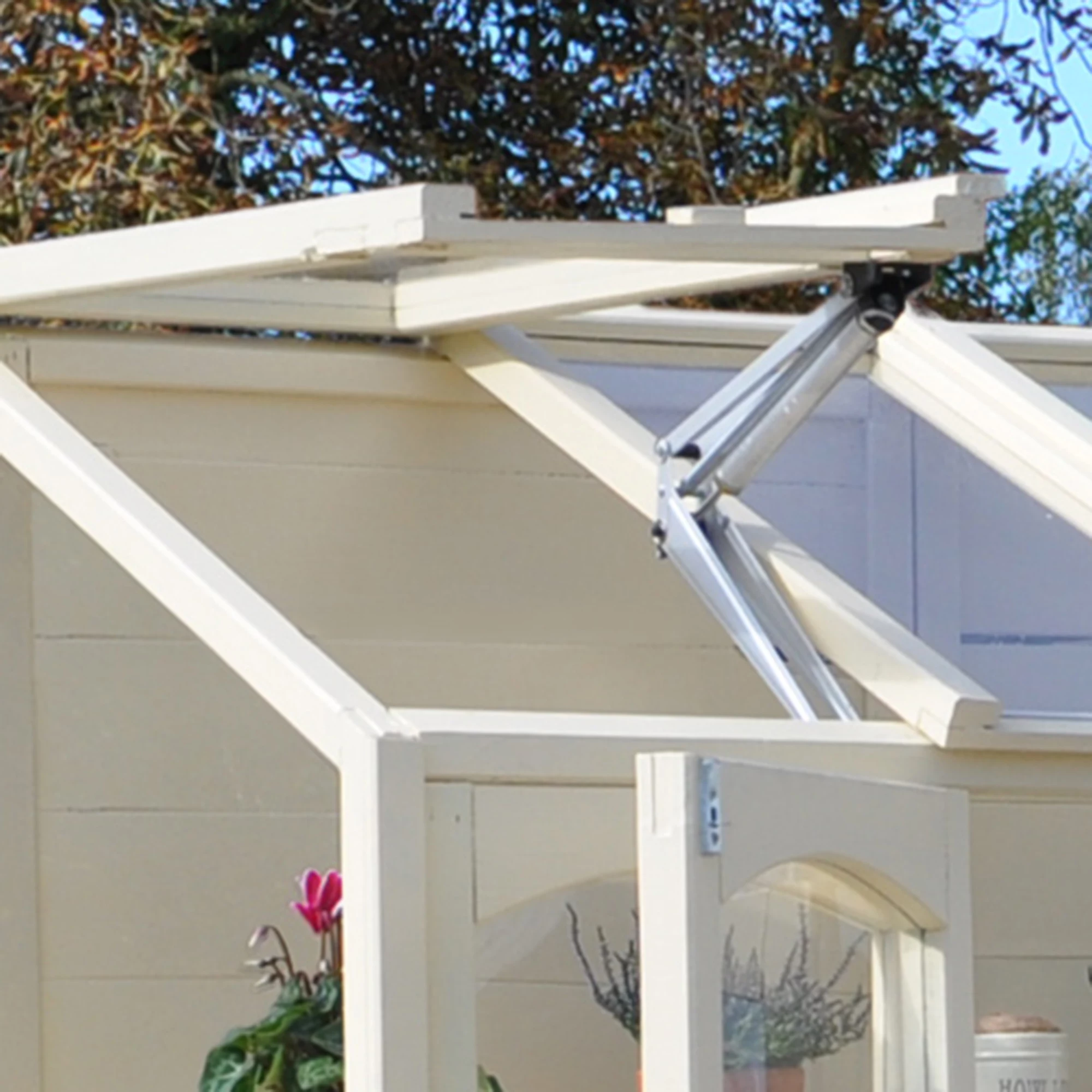 Forest Garden Natural Timber 5x2 Greenhouse 8 Forest Garden Natural Timber 5x2 Greenhouse - Image 8