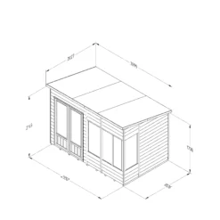 Forest Garden Oakley 10x6 Pent Overlap Solid Wood Summer House With Double Door - Assembly Service Included 9 Forest Garden Oakley 10x6 Pent Overlap Solid Wood Summer House With Double Door - Assembly Service Included -Garden Tool Store forest garden oakley 10x6 pent overlap solid wood summer house with double door assembly service included5013053188682 01t bq