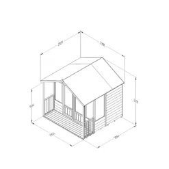 Forest Garden Oakley 7x7 Apex Overlap Solid Wood Summer House With Double Door -Garden Tool Store forest garden oakley 7x7 apex overlap solid wood summer house with double door5013053188644 01t bq