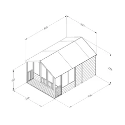 Forest Garden Oakley 8x12 Apex Overlap Solid Wood Summer House With Double Door - Assembly Service Included -Garden Tool Store forest garden oakley 8x12 apex overlap solid wood summer house with double door assembly service included5013053188828 01t bq