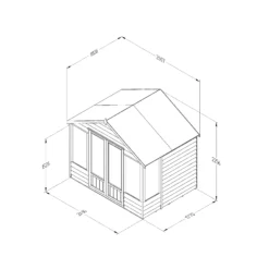Forest Garden Oakley 8x6 Apex Overlap Solid Wood Summer House With Double Door 7 Forest Garden Oakley 8x6 Apex Overlap Solid Wood Summer House With Double Door -Garden Tool Store forest garden oakley 8x6 apex overlap solid wood summer house with double door5013053188583 01t bq