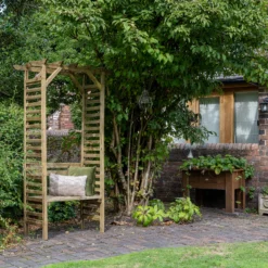 Forest Garden Palma Arbour, (H)2151mm (W)1200mm (D)620mm - Assembly Required -Garden Tool Store forest garden palma arbour h 2151mm w 1200mm d 620mm assembly required5013053190203 04i