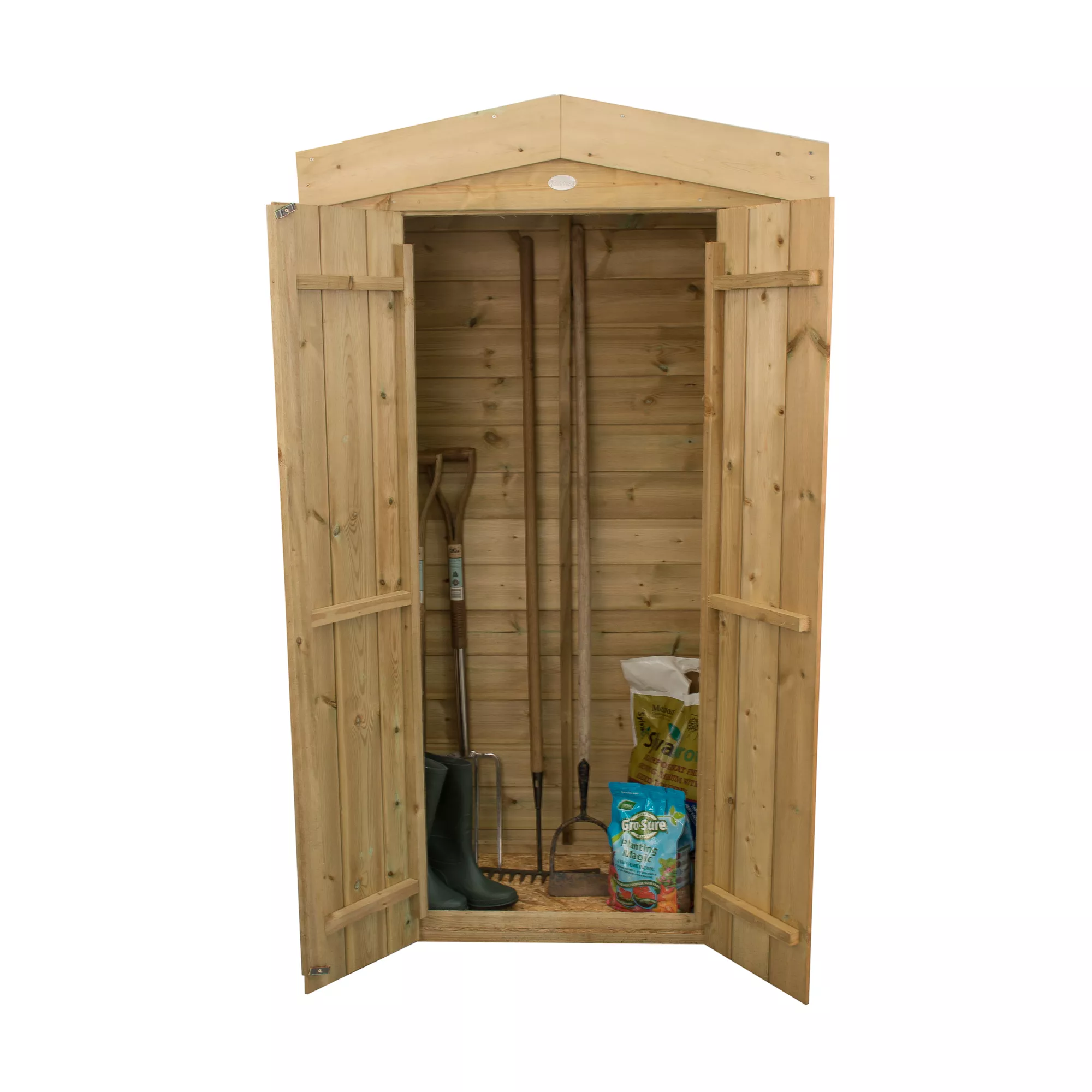 Forest Garden Shiplap Wooden 3x2 Apex Garden Storage 3 Forest Garden Shiplap Wooden 3x2 Apex Garden Storage - Image 3