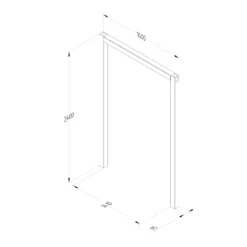 Forest Garden Sleeper European Softwood Arch (H) 240cm X (W) 160cm Set Of 3 11 Forest Garden Sleeper European Softwood Arch (H) 240cm X (W) 160cm Set Of 3 -Garden Tool Store forest garden sleeper european softwood arch h 240cm x w 160cm set of 35013053190081 01t