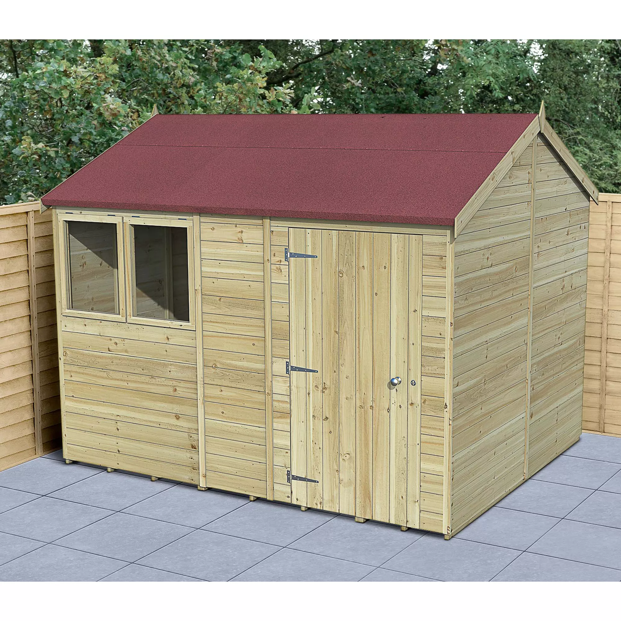 Forest Garden Timberdale 10x8 Ft Reverse Apex Tongue & Groove Wooden Shed With Floor 1 Forest Garden Timberdale 10x8 Ft Reverse Apex Tongue & Groove Wooden Shed With Floor
