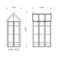 Forest Garden Victorian Walk Around 4x3 Greenhouse With Auto Vent -Garden Tool Store forest garden victorian walk around 4x3 greenhouse with auto vent5013053176368 01t